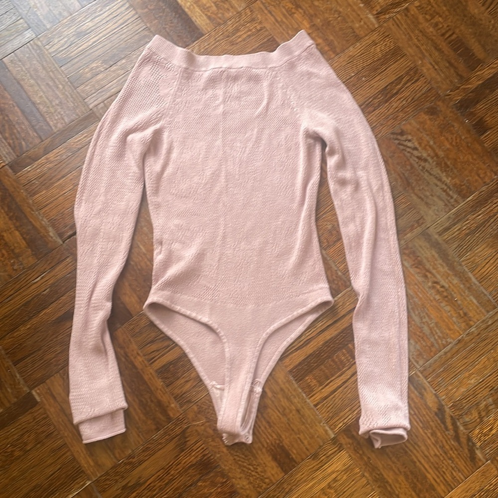 Free People Intimately Off Your Game Bodysuit Frosted Mauve - Picture 8 of 8